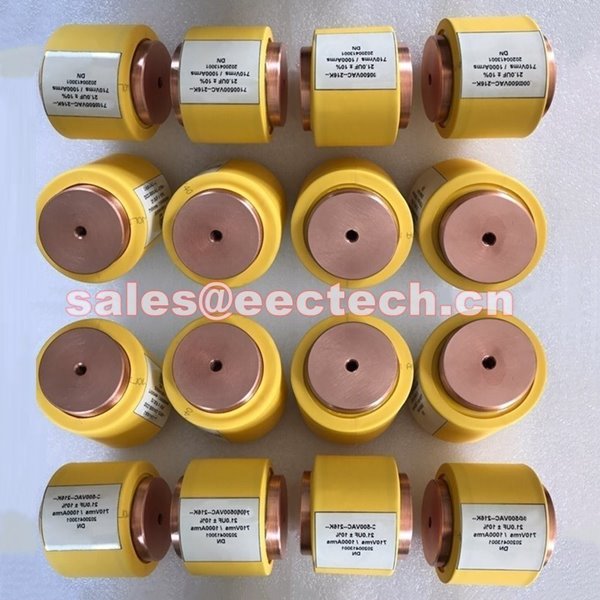 High frequency circular watercooled resonant power capacitor