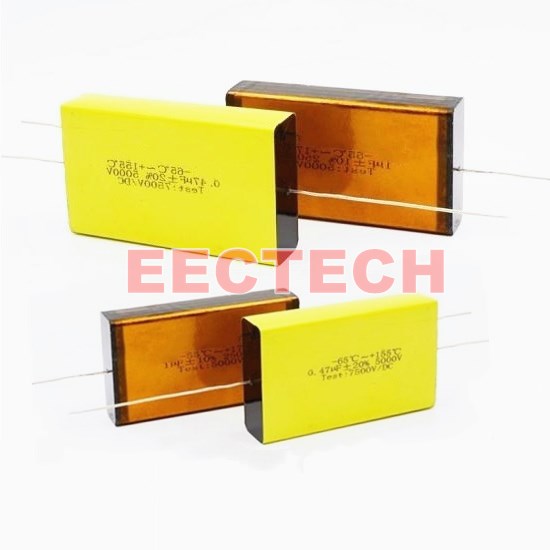 High quality composite mica paper capacitors, EECTECH high voltage, high temperature, big